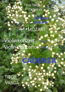 Titelseite von Tibor Vargas Cadenza zu Mozarts Violinkonzert KV 211