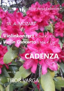 Titelseite von Tibor Varga: Cadenza zu Mozarts Violinkonzert KV 216